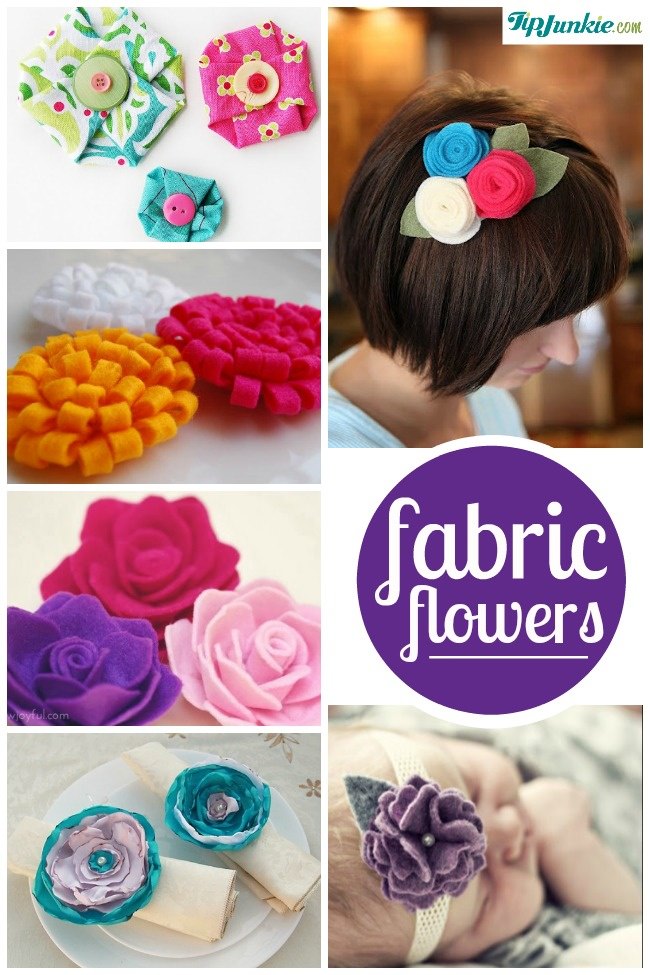 19 Beautiful Fabric Flowers To Make {tutorials} Tip Junkie