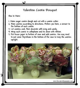 Valentine Cookie Bouquet Instructions