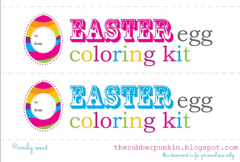 Easter Egg Coloring Kit