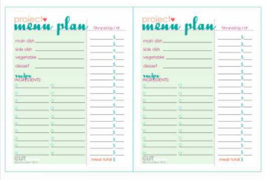 Dinner Party Menu Plan Free Printable Tip Junkie