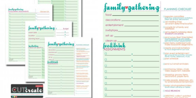 Plan a Family Reunion {free worksheets} Tip Junkie