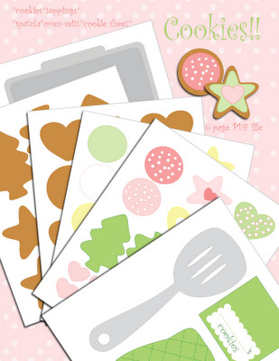 Paper Cookie Playset Free Printable