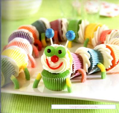Colorful Caterpillar Cupcake Recipe