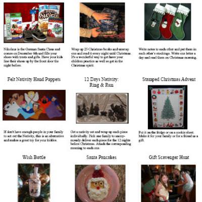 17 Christmas Traditions {free printable}