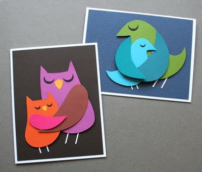 Make A Momma Bird Card (or Two) {Template for Cards}