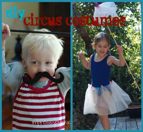 Easy Circus Homemade Costumes {no sew} – Tip Junkie