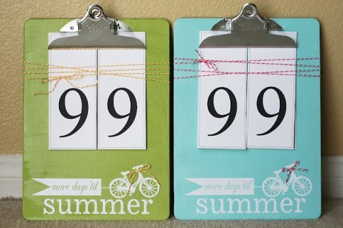 How to make a Summer Countdown Calendar