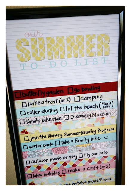 Summer To Do Activity List {printable}