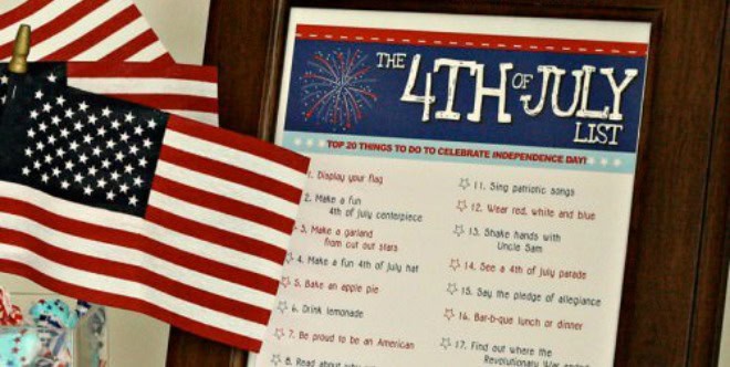 20 Fantastic Ways to Celebrate the 4th of July [free printable] by Tip ...