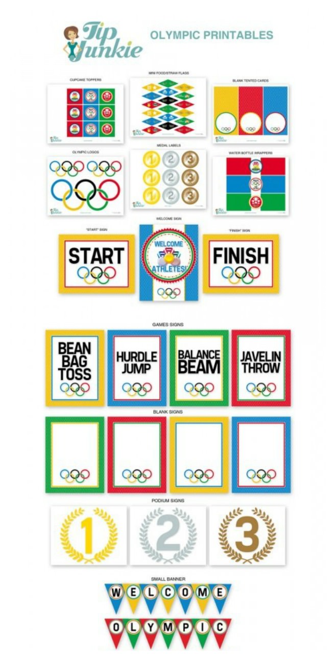 Free Olympic Printables FREE PRINTABLE TEMPLATES