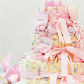 How To Make a Diaper Cake