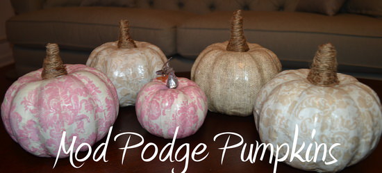 Mod-Podge-Pumpkins