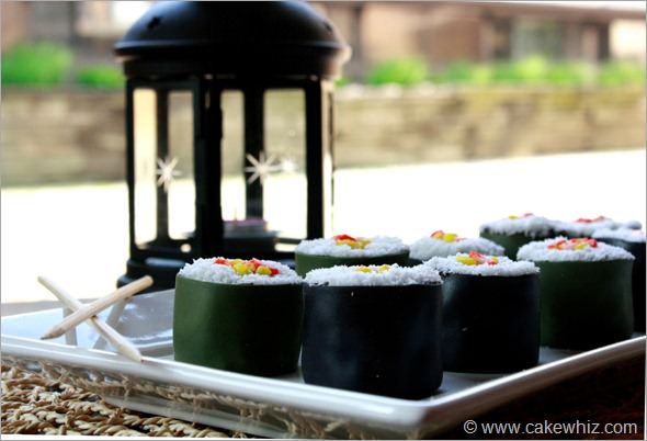 mini sushi cakes