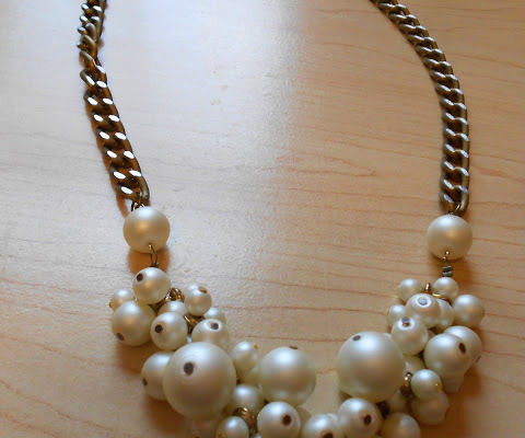 DIY Pearl Chain Necklace