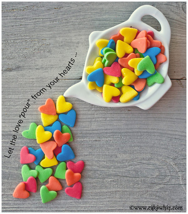 homemade jumbo heart sprinkles