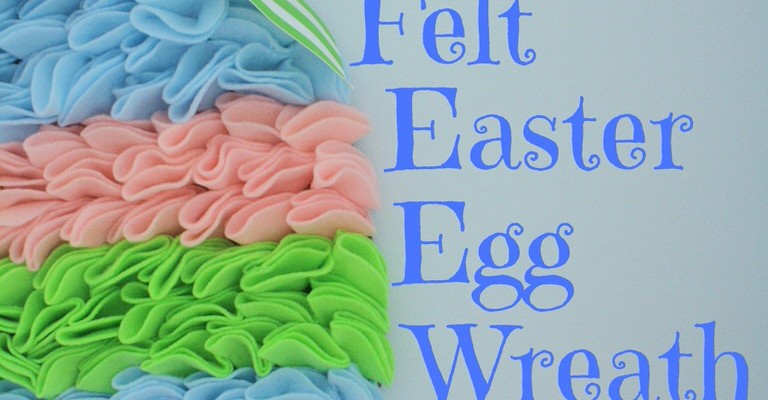 Felt Easter Egg Wreath 1