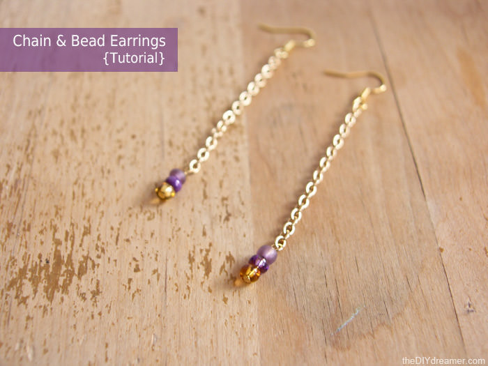 Chain-Bead-Earrings-thediydreamer