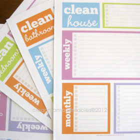 clean house printables