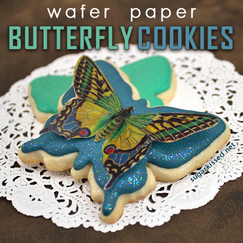 Wafer Paper Butterfly Cookies