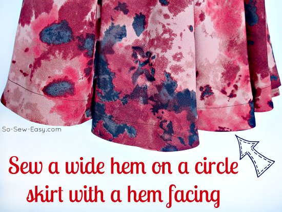 How to sew a hem facing on a circle skirt – Tip Junkie