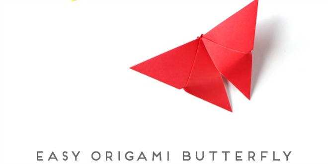 How To Make An Easy Origami Butterfly — Gathering Beauty