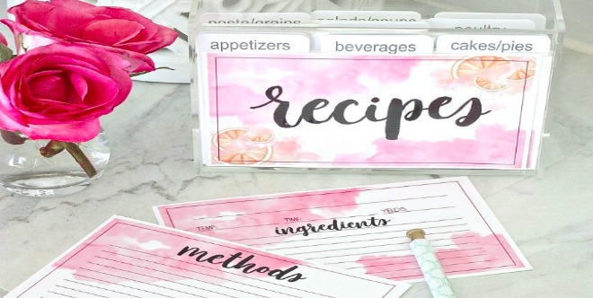 recipe card template