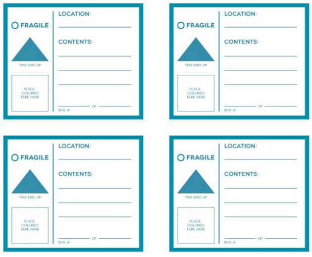 Free Printable Moving Box Labels Avery #5164 – Tip Junkie