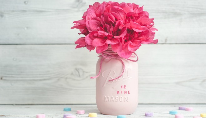 valentine mason jar