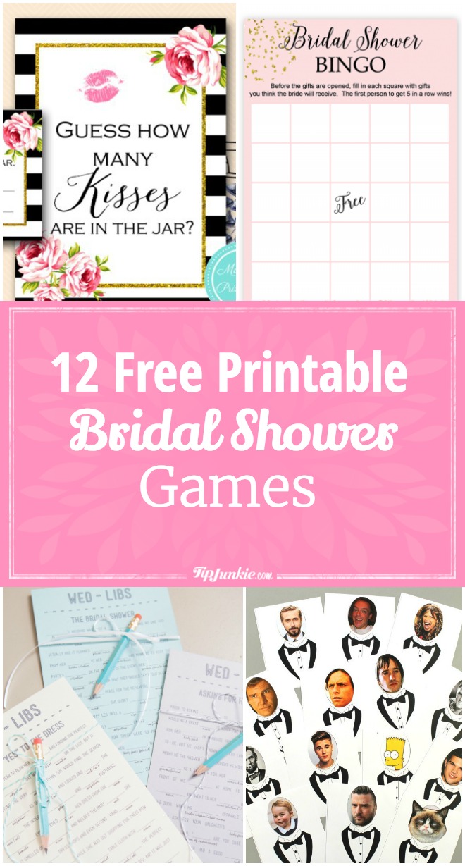 12 Free Printable Bridal Shower Games Tip Junkie