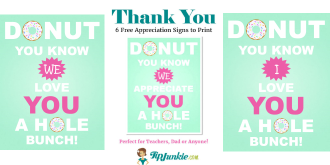 Donut You Know We Appreciate You! {3 printable}
