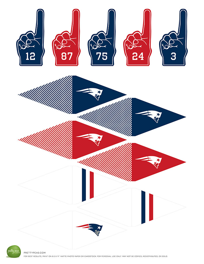 Patriots food toppers