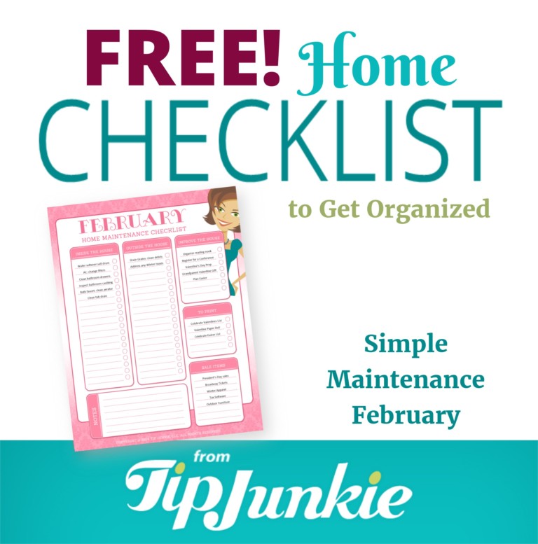 February Organization and Home Repair Checklist_Square