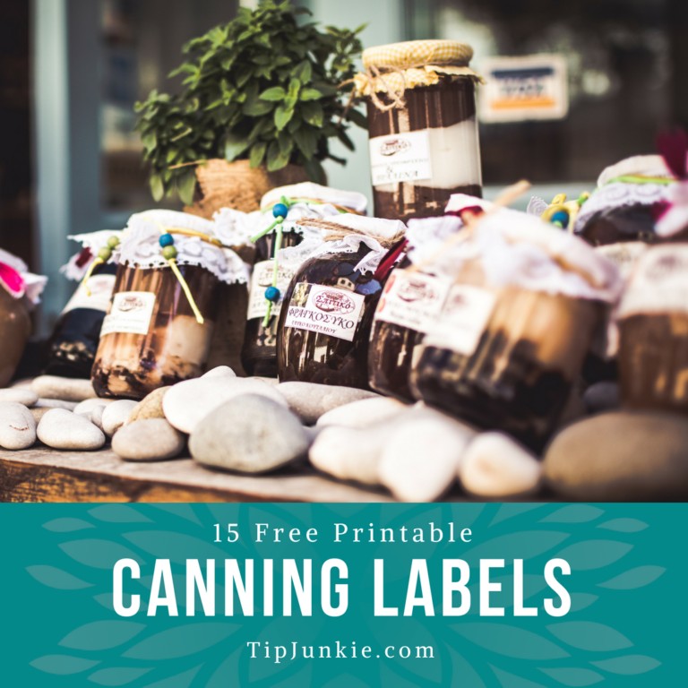 Printable Canning Jar Labels