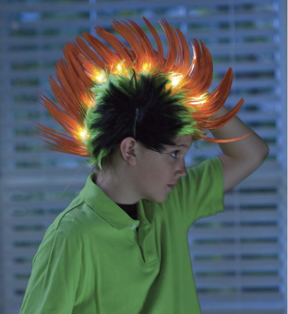 Light-Up Crazy Hair Faux-Hawk
