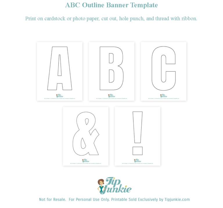 Free Printable Block Letters Alphabet: Perfect for DIY Signs & Banners! – Tip Junkie