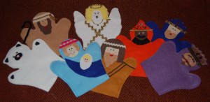 Felt Nativity Hand Puppets