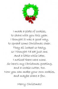 Cookie Cutter Poem