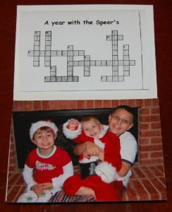 Crossword Christmas Card