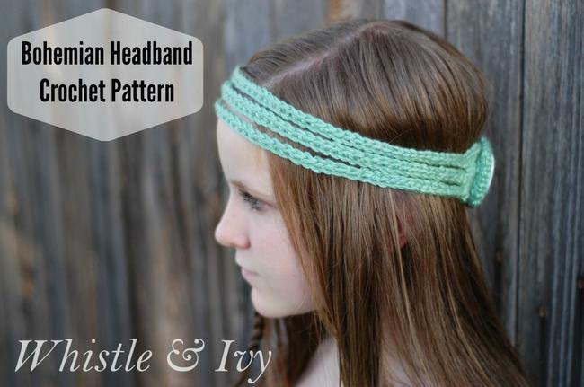 Bohemian Headband Crochet Pattern