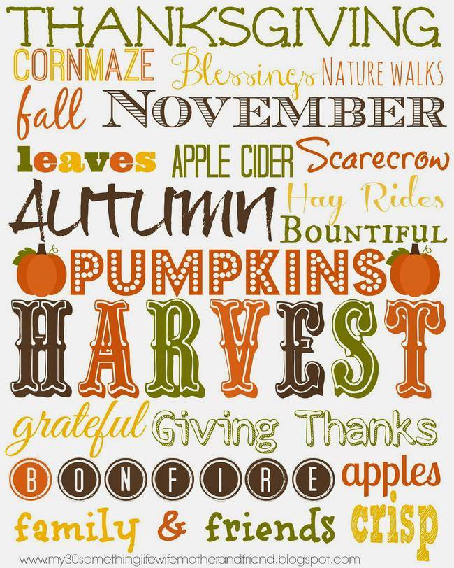 Harvest Printable