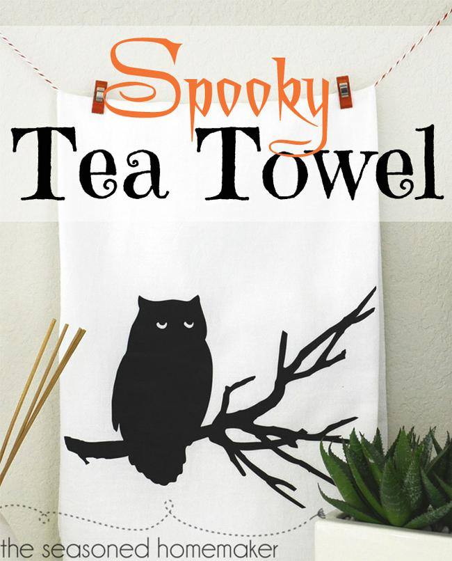 Halloween Tea Towel