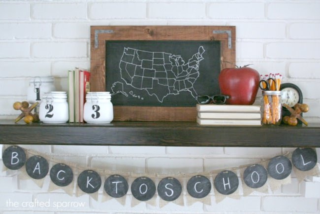 Back to School Mantle