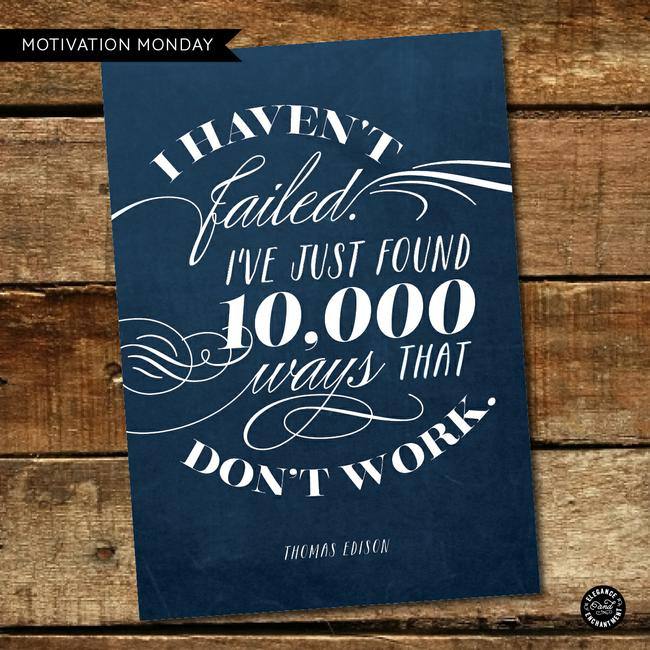 Thomas Edison Motivational Printable