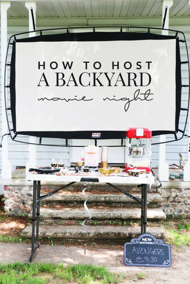 How to Host a Backyard Movie Night