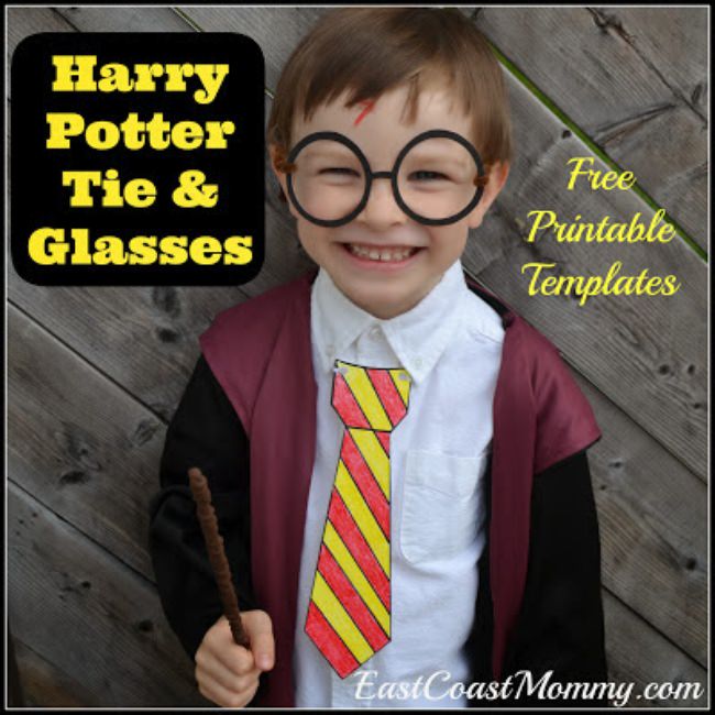 Harry Potter Tie & Glasses {free printables}