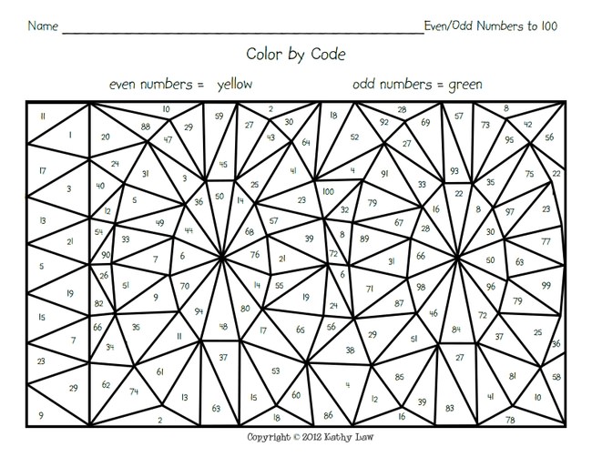 color by code children can practice coloring oddeven numbers with this worksheet 100 days of school outfit - 100th Day Of School Coloring Pages color by code children can practice coloring oddeven numbers with this worksheet 100 days of school outfit - 100th Day Of School Coloring Pages