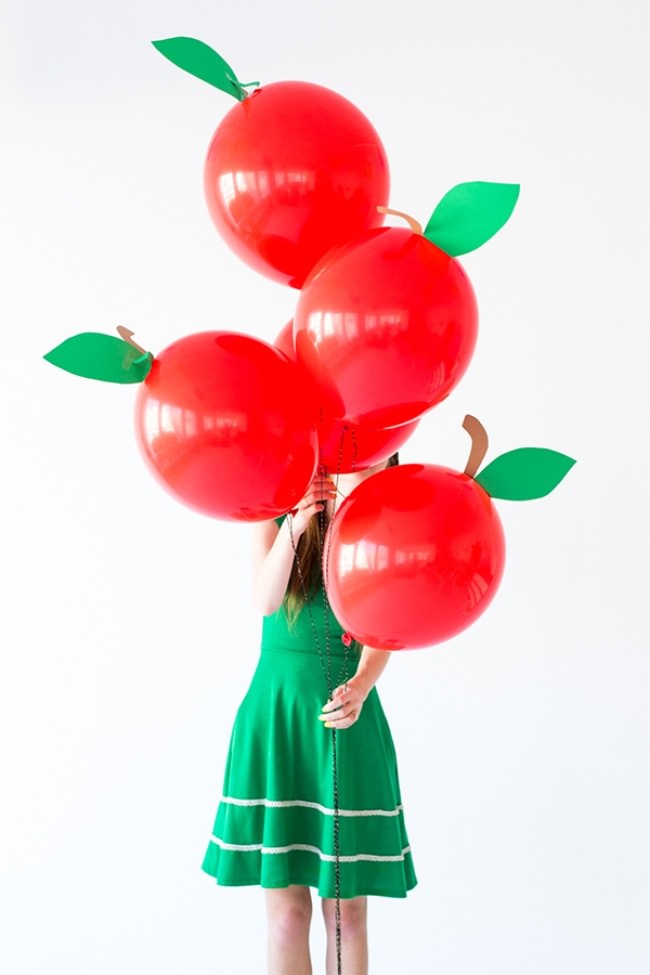 diy apple balloons