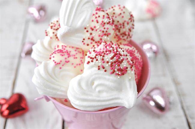 Chocolate Dipped Meringue Cookies