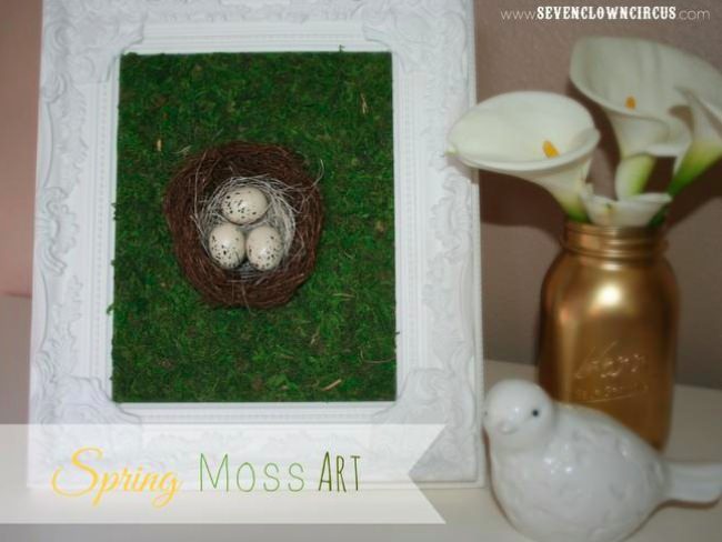 spring moss art