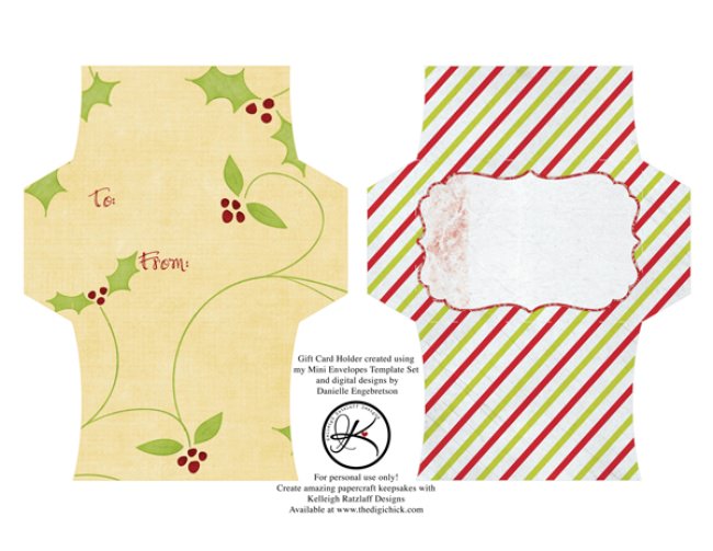 FREE Gift Card Envelope Printable